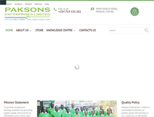 Tablet Screenshot of paksons.com
